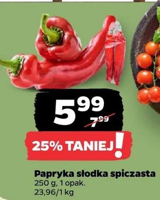 Papryka słodka spiczasta 250 g promocja w Netto
