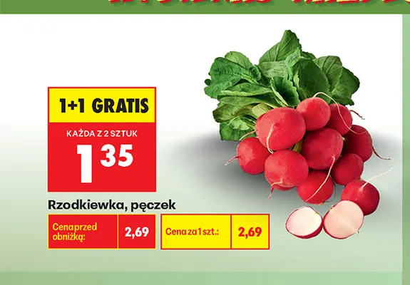 Rzodkiewka promocja w Biedronka