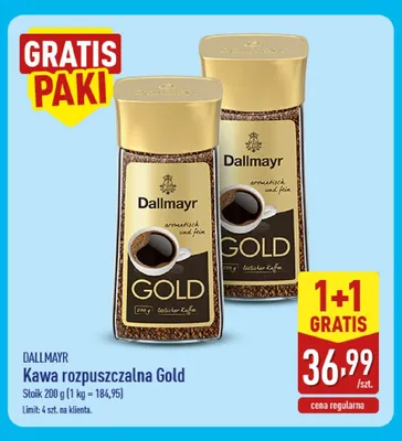 Kawa rozpuszczalna Gold Dallmayr promocja w Aldi