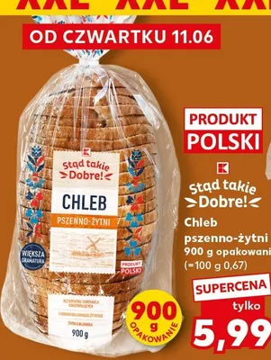 Chleb pszenno-żytni Stąd takie Dobre! promocja w Kaufland