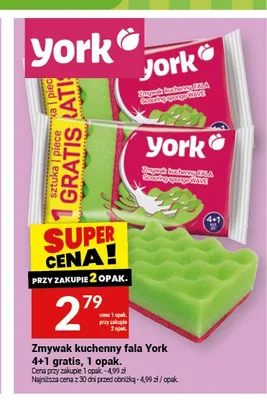 Zmywak kuchenny fala York 5-pak promocja w Twój Market