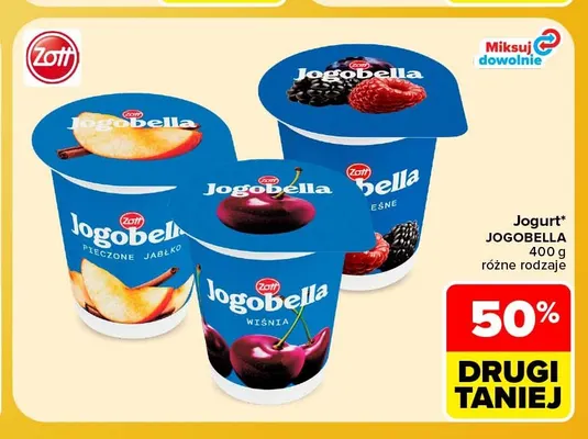Jogurt Jogobella Zott promocja w Carrefour
