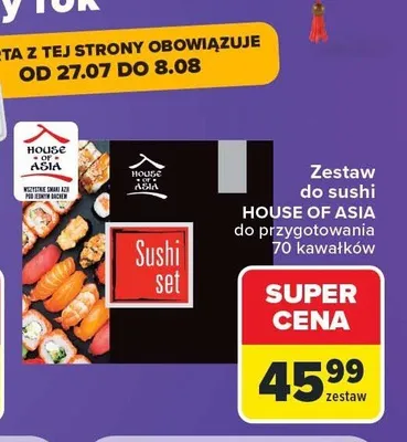 Zestaw do sushi House of Asia promocja w Carrefour