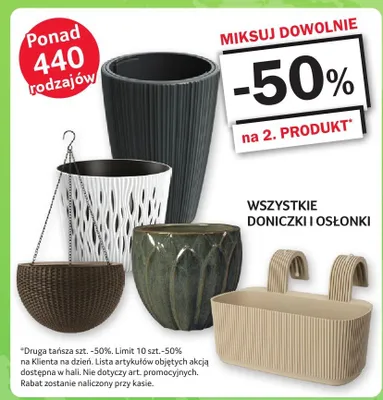 Doniczki i osłonki promocja w Selgros