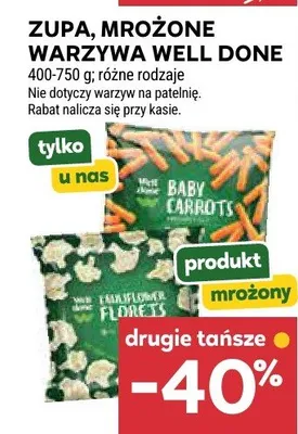 Zupa mrożone warzywa Well Done promocja w Stokrotka