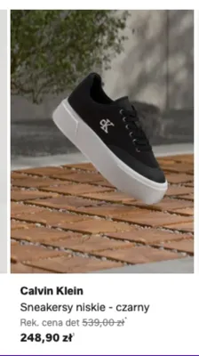 Sneakersy niskie Calvin Klein czarne promocja w Lounge by Zalando