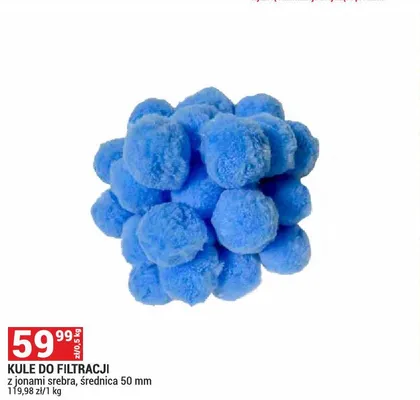 Kule do filtracji z jonami srebra średnica 50mm promocja w Merkury Market