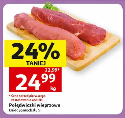 Polędwiczki wieprzowe promocja w Auchan