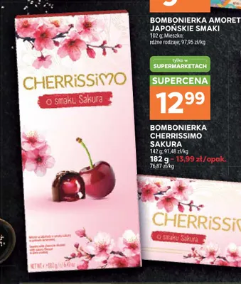 Bombonierka Cherrissimo Sakura promocja w Stokrotka