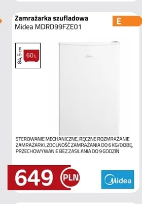 Zamrażarka szufladowa Midea MDRD99FZE01 promocja w kakto.pl
