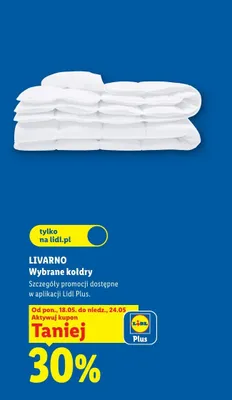 Kołdry LIVARNO promocja w Lidl