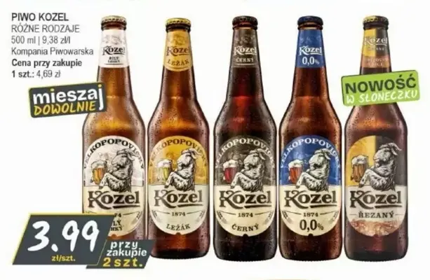 Piwo Kozel Bílý promocja w Słoneczko