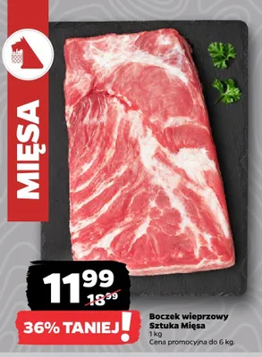 Boczek wieprzowy Sztuka Mięsa promocja w Netto