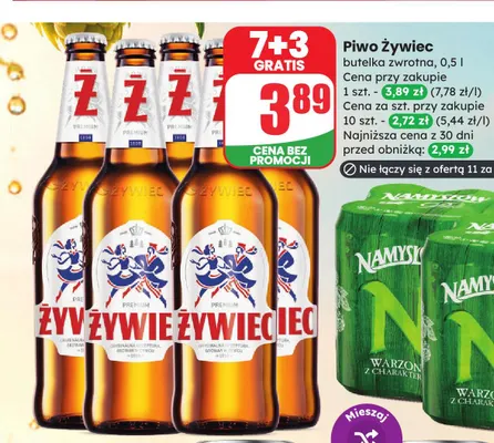 Piwo Żywiec promocja w Dino