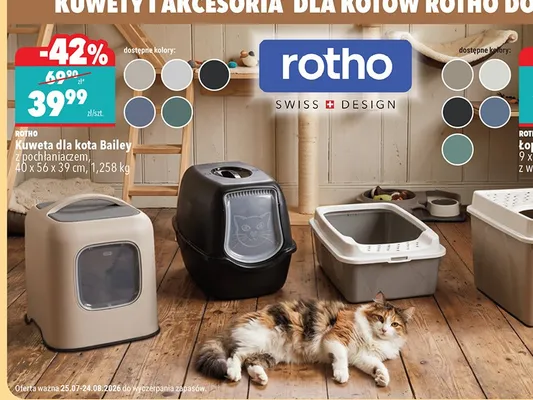 Kuweta dla kota Rotho Bailey z pochłaniaczem promocja w Biedronka