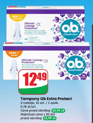 Tampony Extra Protect promocja w Dino