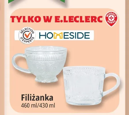Filiżanka Homeside 430 ml promocja w Leclerc