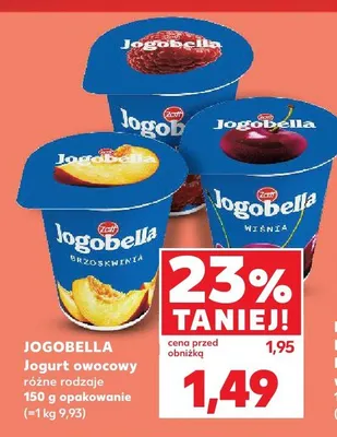 Jogurt owocowy Zott Jogobella promocja w Kaufland