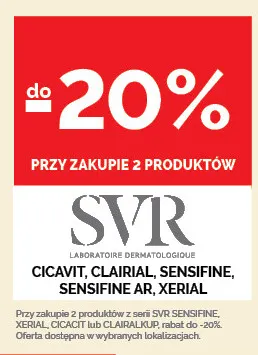 Kosmetyki Cicavit Clairial Sensifine Sensifine AR Xerial SVR promocja w Ziko Dermo