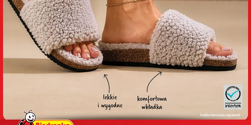 Klapki damskie promocja w Biedronka