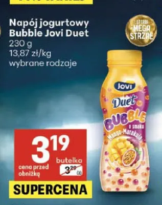 Napój jogurtowy Bubble Jovi Duet promocja w Delikatesy Centrum