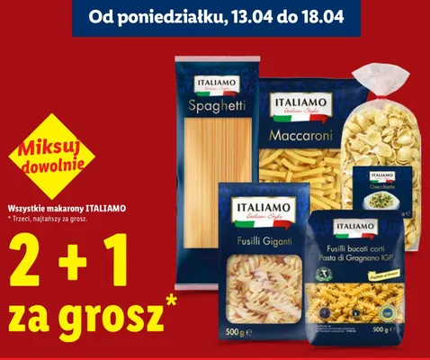 Makaron spaghetti Adriana promocja w Lidl
