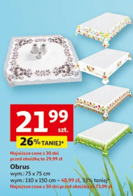 Obrus promocja w Auchan
