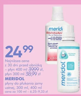 Płyn do płukania jamy ustnej meridol promocja w Super-Pharm