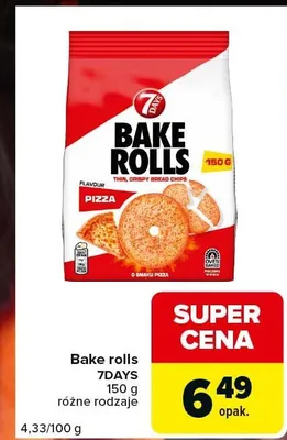 Bake Rolls pizza 7Days promocja w Carrefour Express