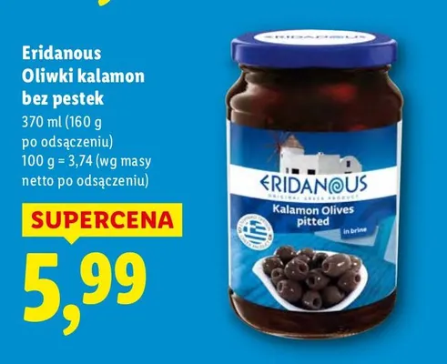 Oliwki Eridanous Oliwki kalamońskie bez pestek promocja w Lidl