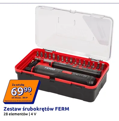 Zestaw śrubokrętów FERM promocja w Action