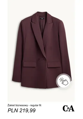 Żakiet biznesowy C & A regular fit promocja w C&A