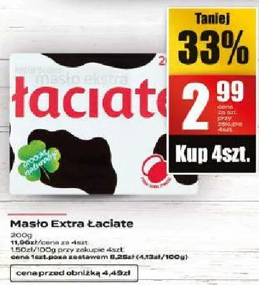 Masło extra łaciate promocja w Supeco