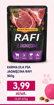 Karma dla psa Rafi z jagnięciną promocja w emma MARKET