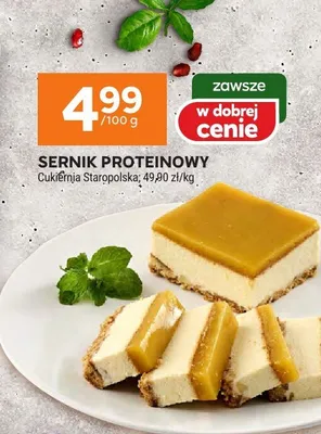 Sernik proteinowy Cukiernia Staropolska promocja w Stokrotka