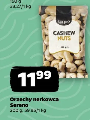 Orzechy nerkowca promocja w Netto