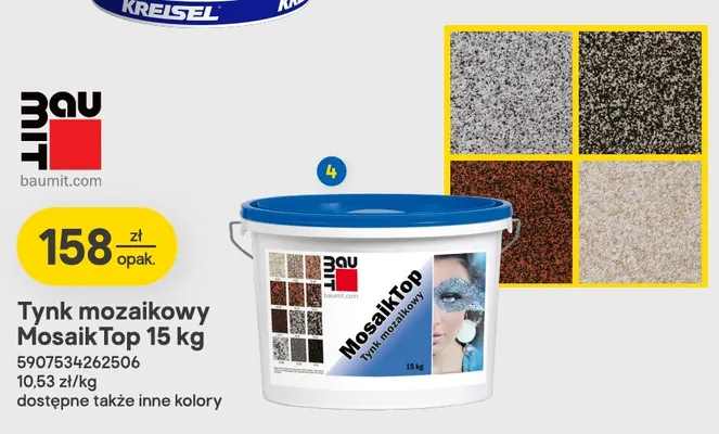 Tynk mozaikowy Baumit MosaikTop promocja w Castorama