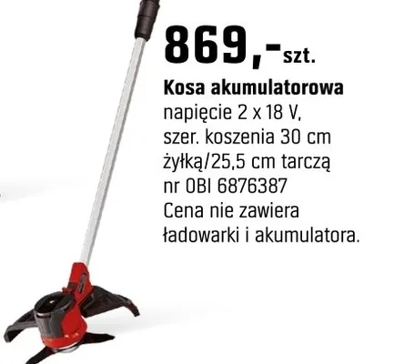 Kosa akumulatorowa promocja w OBI