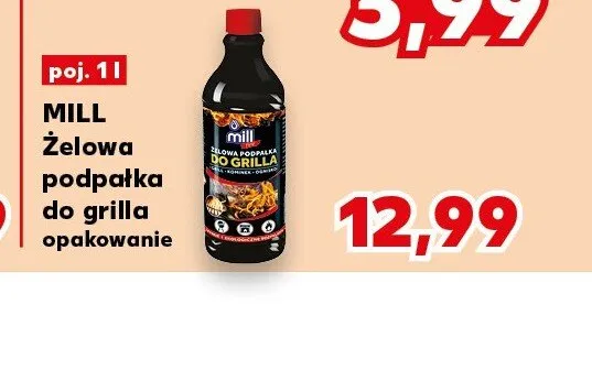 Żelowa podpałka do grilla MILL promocja w Kaufland