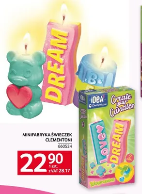Minifabryka świeczek Clementoni promocja w Selgros