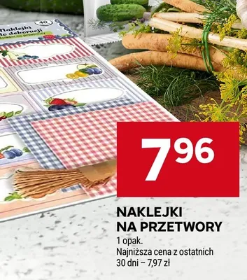 Naklejki na przetwory promocja w Stokrotka