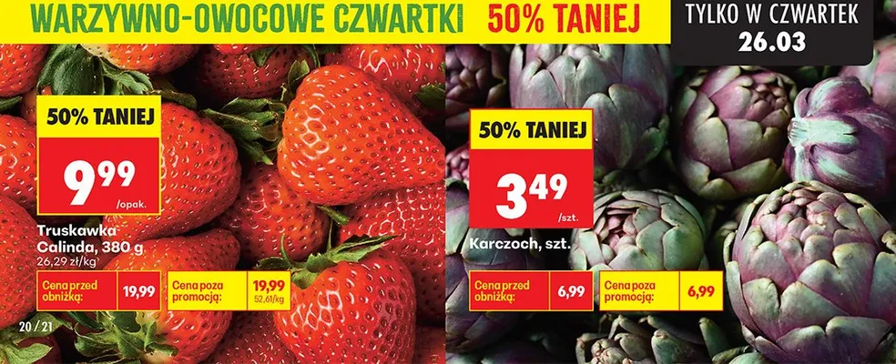 Truskawka Calinda promocja w Biedronka