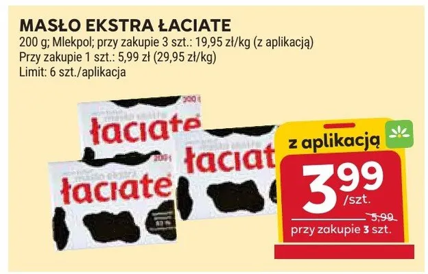 Masło extra łaciate promocja w Stokrotka