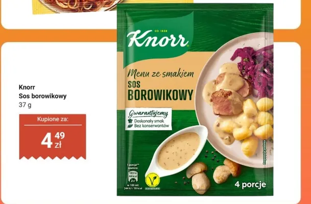 Sos borowikowy promocja w Dino