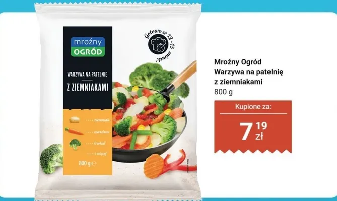 Warzywa na patelnię z ziemniakami promocja w Dino