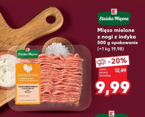 Mięso mielone z nogi z indyka Stoisko Mięsne promocja w Kaufland