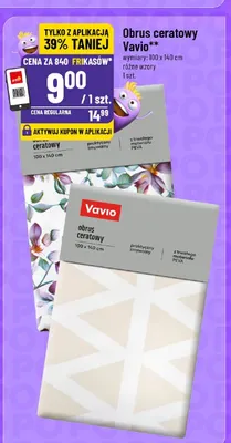 Obrus ceratowy Vavio 100x140cm promocja w POLOmarket