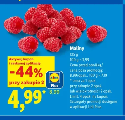 Maliny promocja w Lidl