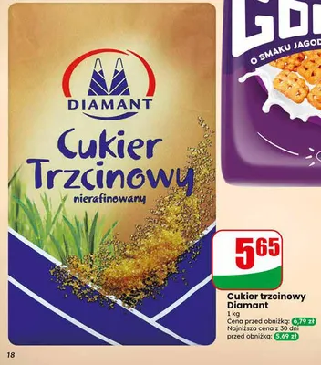 Cukier trzcinowy nierafinowany Diamant promocja w Dino