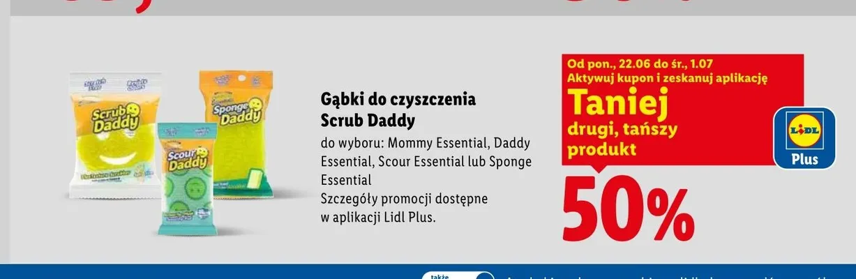 Gąbka do czyszczenia Scrub Daddy Daddy Essential promocja w Lidl